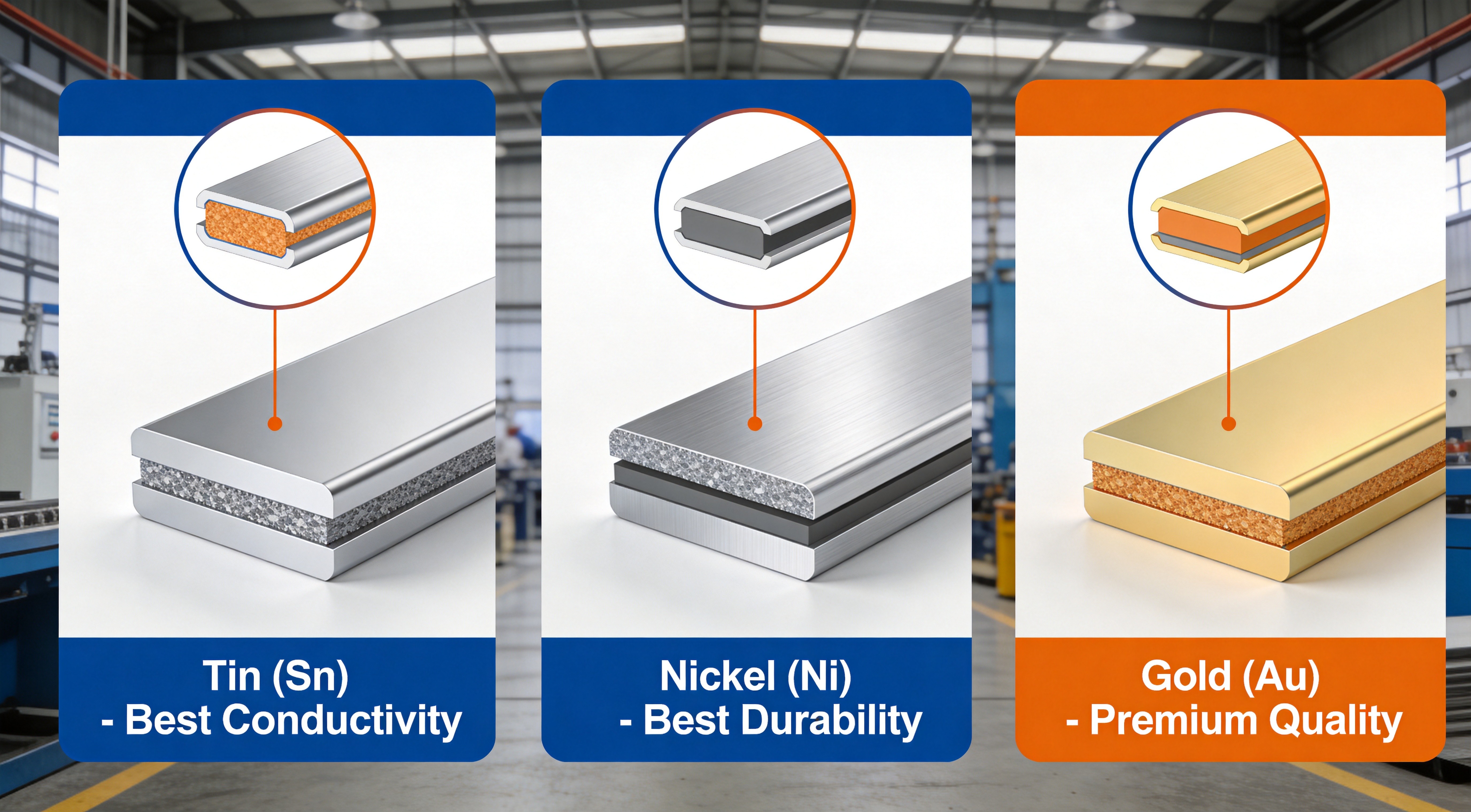 Complete guide to SMT copper strip plating types tin nickel gold