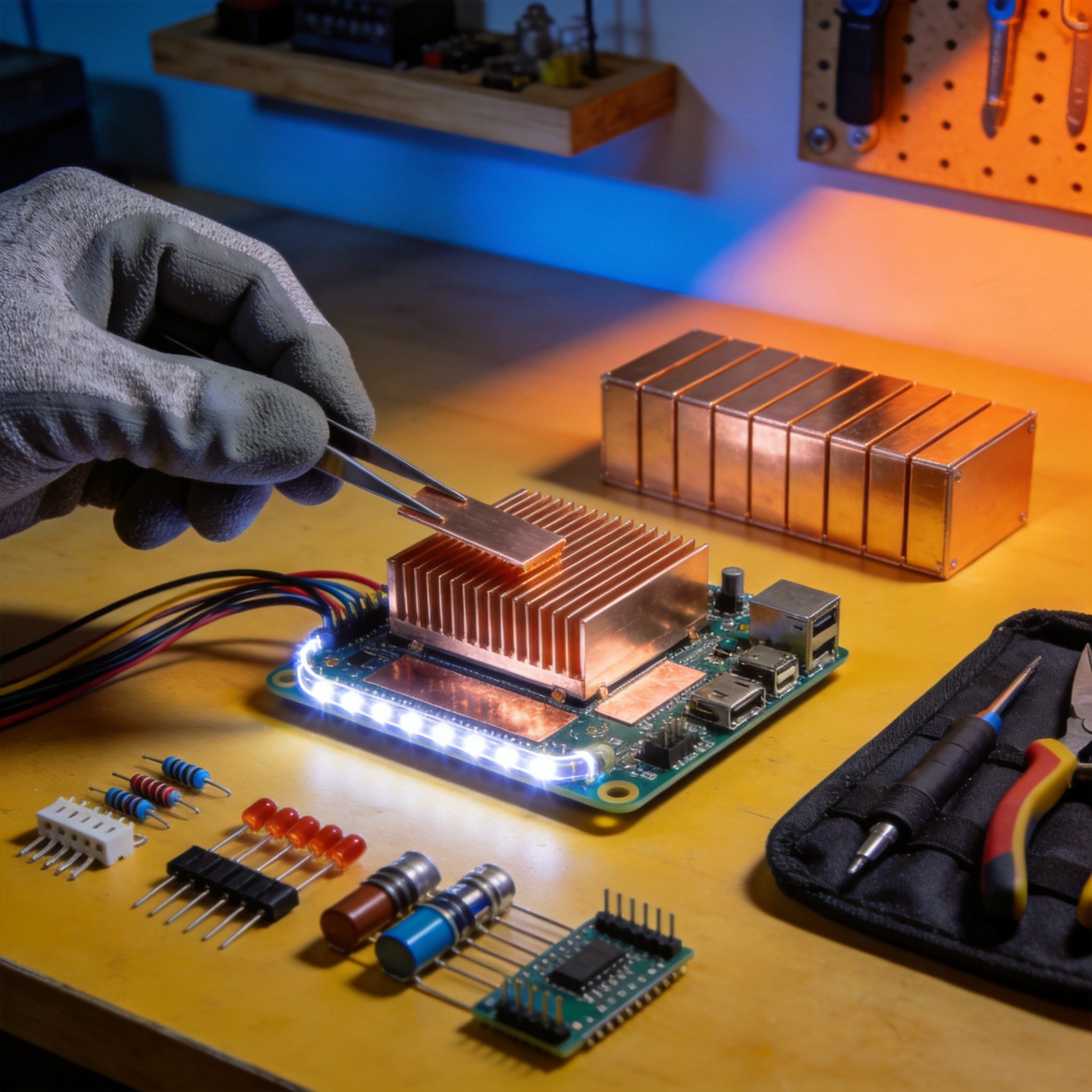DIY electronics projects using SMT copper strips creative ideas