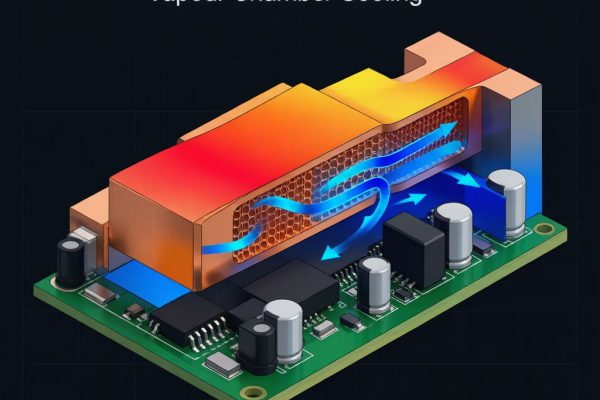 Copper Heat Pipes and Vapor Chambers for SMT Power Module Thermal Management