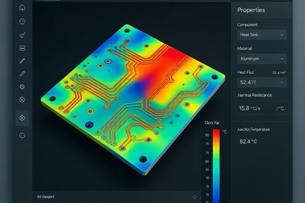 PCB Copper Trace Thermal Simulation and Temperature Rise Prediction