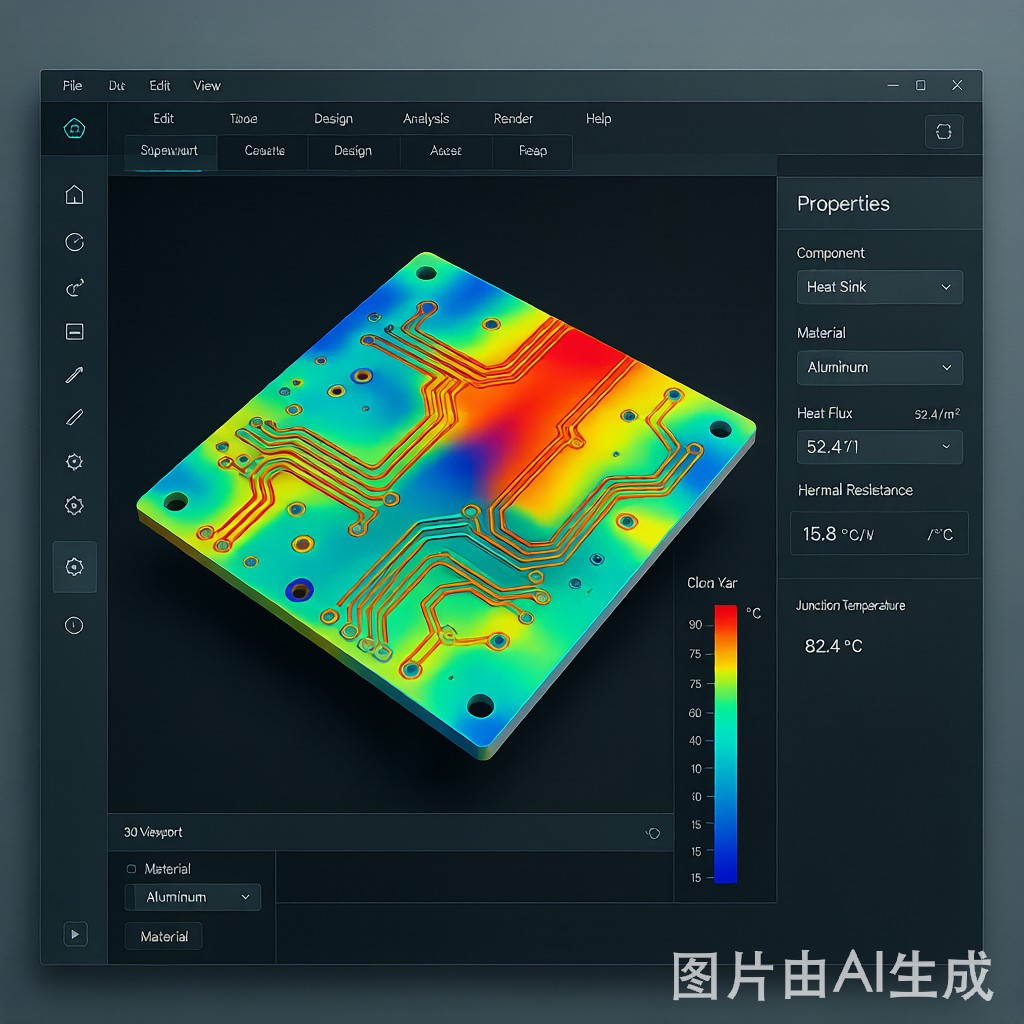 PCB Copper Trace Thermal Simulation and Temperature Rise Prediction