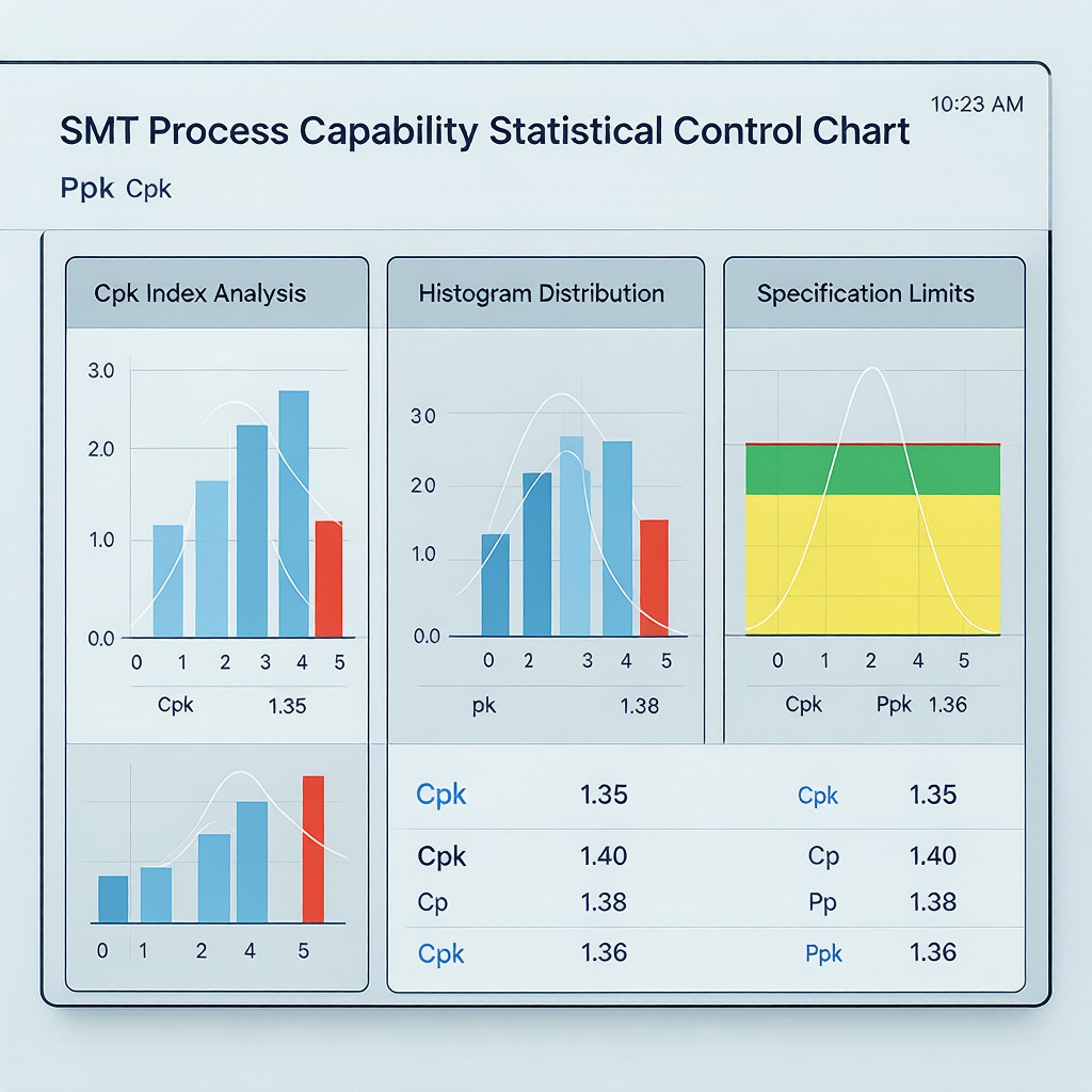 SMT Process Capability Index (Cpk): Solder Volume and Copper Thickness Statistical Control