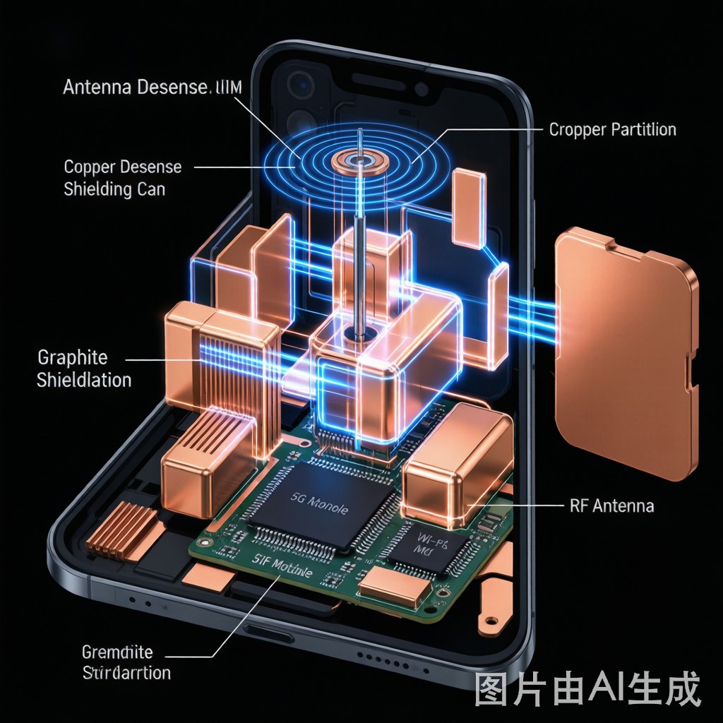 Antenna Desense Mitigation Through EMI Shielding Partition Design in 5G Devices
