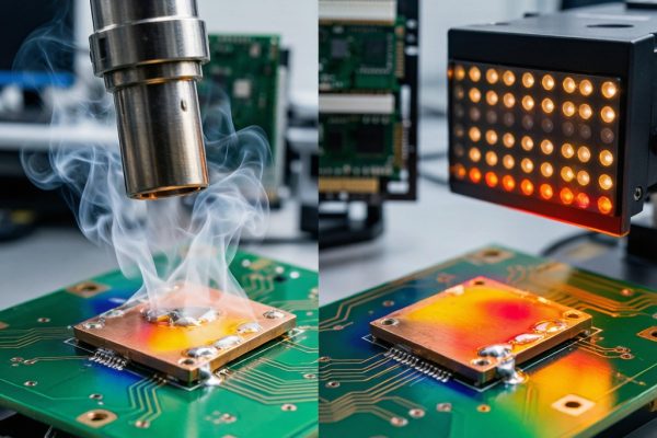 SMT Rework Station Hot-Air vs Infrared Heating for Copper Component Desoldering: Thermal Profile and Pad Damage Prevention