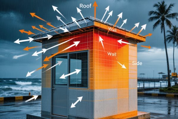 Guard Booth Wind Load Structural Design for Southeast Asian Typhoon Resistance