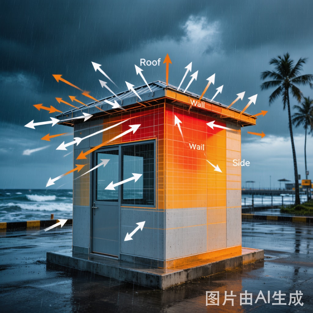 Guard Booth Wind Load Structural Design for Southeast Asian Typhoon Resistance