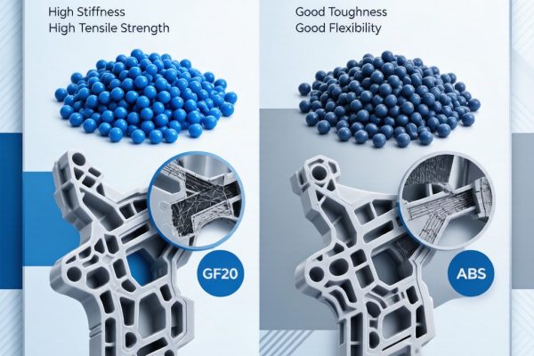 PP GF20 vs ABS Modified Plastic Pellets for Electronics Internal Brackets — Impact Strength Cost and Mold Flow Comparison