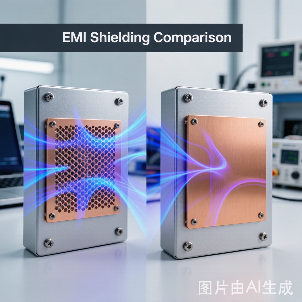Copper Mesh vs Solid Copper Sheet EMI Shielding: Ventilation-Performance Trade-Off for Power Electronics Enclosures