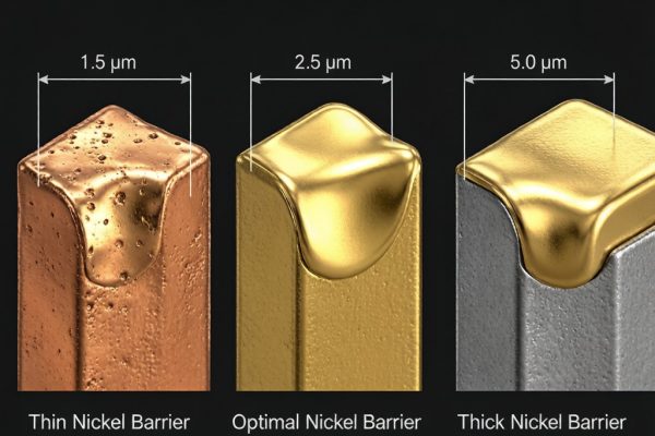 Nickel Underplate Thickness for Gold-Plated SMT Contacts: Porosity Prevention & Diffusion Barrier Optimization