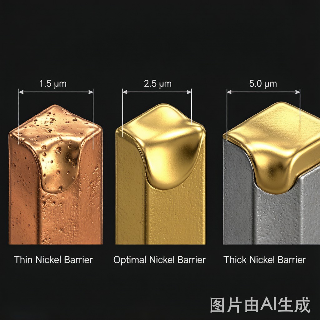 Nickel Underplate Thickness for Gold-Plated SMT Contacts: Porosity Prevention & Diffusion Barrier Optimization