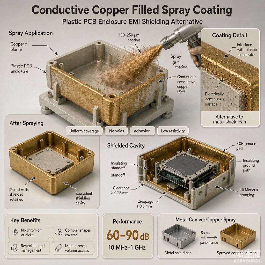 Conductive Spray Coating Versus Metal Shielding Cans for EMI Compliance