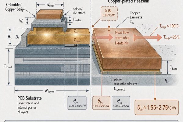 SMT Copper Strip Inlay vs Plated Heatsink: Thermal Resistance Comparison for Power Module Packaging