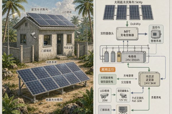Off-Grid Solar Power System Design for Remote Guard Booths