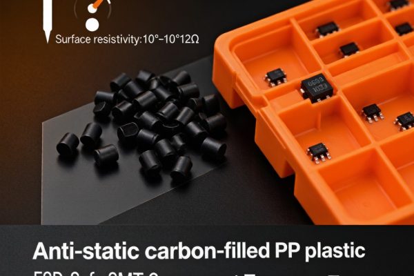 Anti-Static Carbon-Filled PP Pellets for ESD-Safe SMT Component Transport Trays