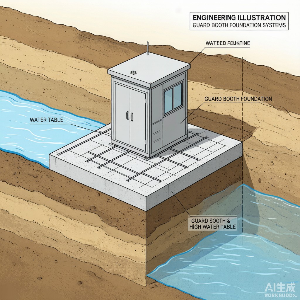 Guard Booth Foundation Systems for Soft Soil and High Water Table Industrial Sites