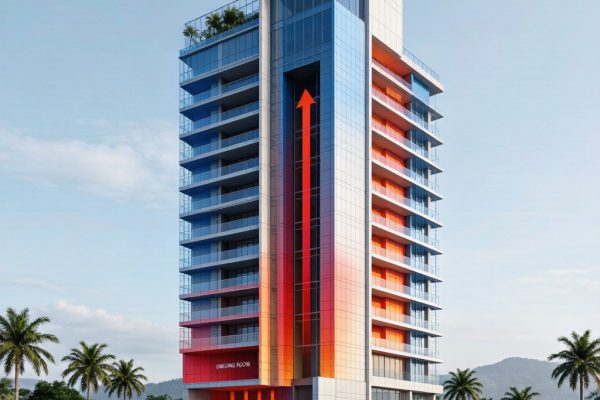 Smoking Room Stack Effect Pressure Management for High-Rise Commercial Building Installation