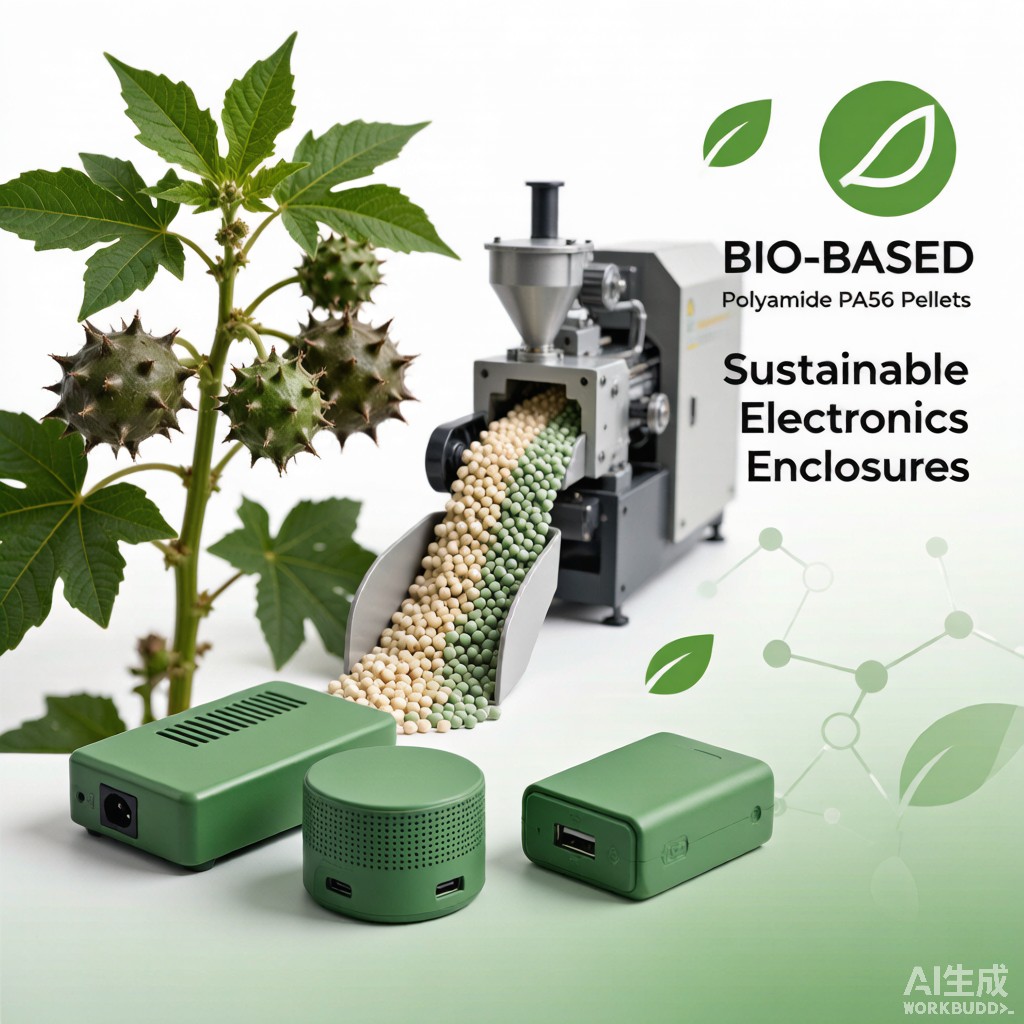 Bio-Based Polyamide PA56 Modified Plastic Pellets for Eco-Friendly Electronics Enclosures