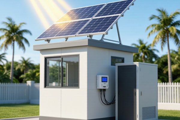 Guard Booth Solar Power System Sizing and Battery Backup for Off-Grid Tropical Installation