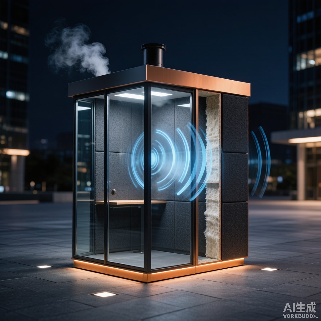 Smoking Booth Acoustic Attenuation Design for Urban Noise-Sensitive Locations