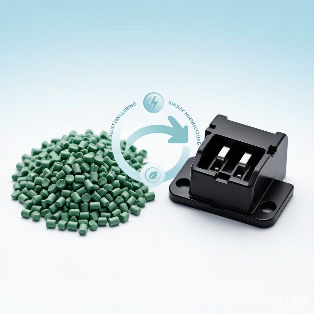 Recycled Polycarbonate Modified Plastic Pellets for Sustainable SMT Connector Housings