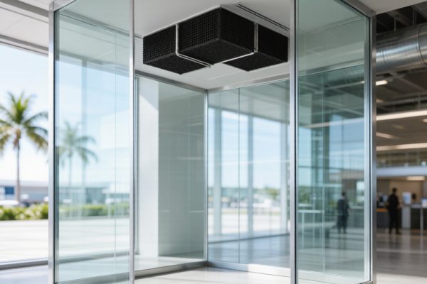 Smoking Booth Formaldehyde and VOC Off-Gassing from Composite Panels and Mitigation Strategy