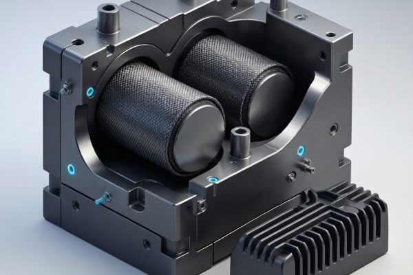 HP-RTM Carbon Fiber Reinforced Polyamide for SMT Power Module Heatsink Encapsulation