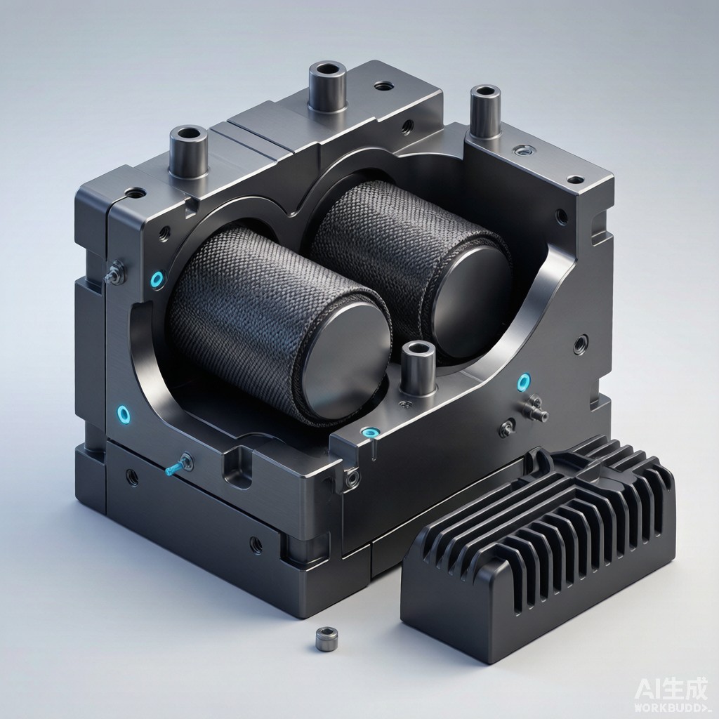 HP-RTM Carbon Fiber Reinforced Polyamide for SMT Power Module Heatsink Encapsulation