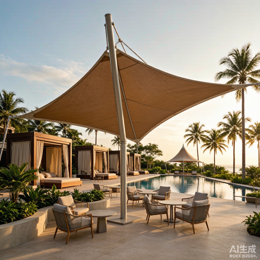 Outdoor Lounge Tropical Cyclone Canopy Engineering: Wind and Drainage