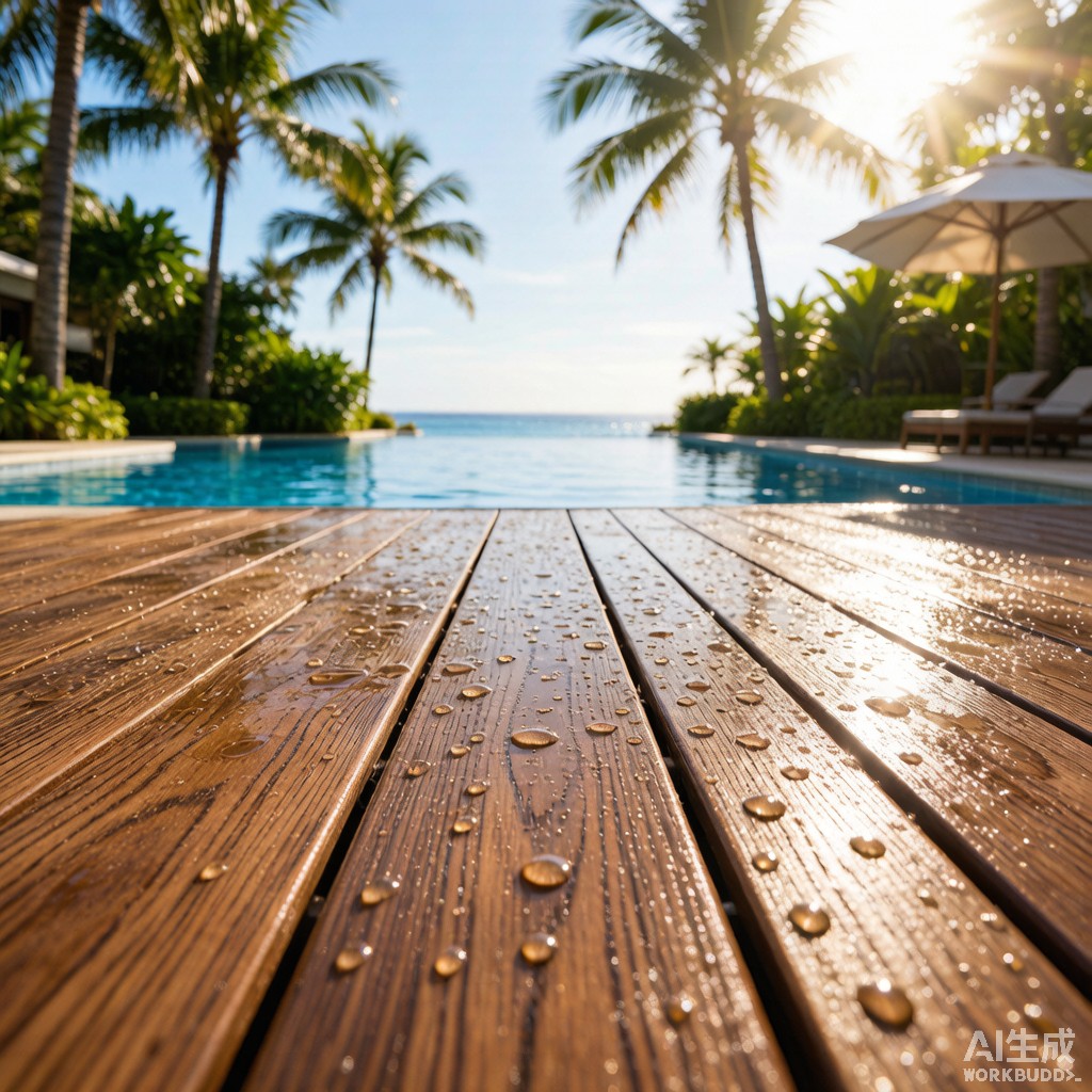 Outdoor Lounge Decking Slip Resistance Rating R10 to R13 Tropical Pool Safety and Surface Texture Design