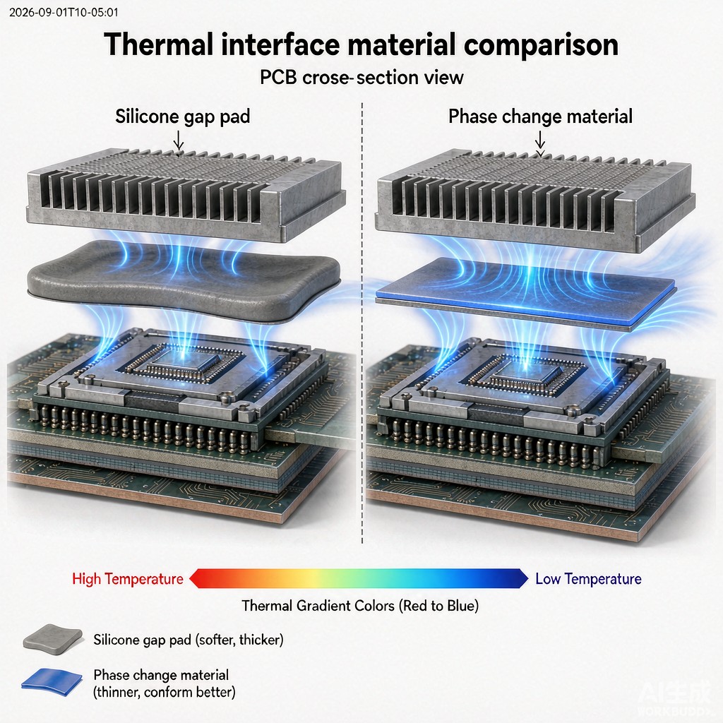 Thermal Interface Material Selection: Silicone Gap Pads vs Phase Change Materials for PCB Heat Dissipation
