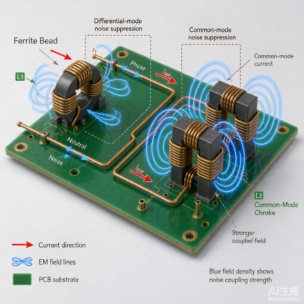 Ferrite Bead vs Common-Mode Choke Selection for Power Supply EMI
