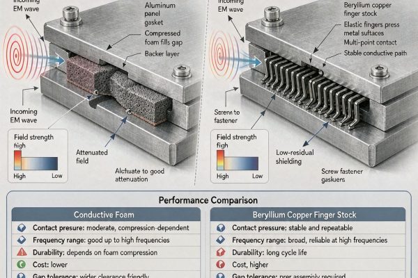 Conductive Foam vs Finger Stock Gaskets: Selecting the Right EMI Shielding for Removable Panels