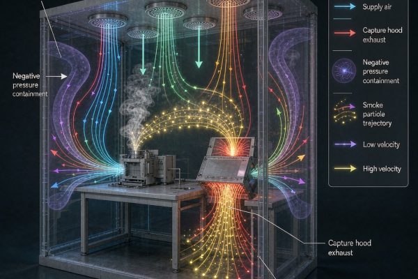 Smoking Booth Negative Pressure Control: CFD-Optimized Airflow Distribution for Smoke Containment
