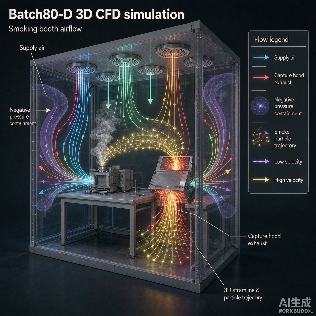 Smoking Booth Negative Pressure Control: CFD-Optimized Airflow Distribution for Smoke Containment