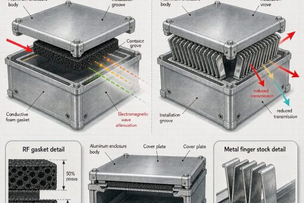 Conductive Foam Gaskets vs Metal Finger Stock for EMI Shielding Enclosures