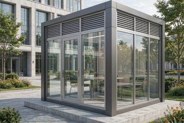 Prefabricated Smoking Room Installation: Site, Power, Anchoring