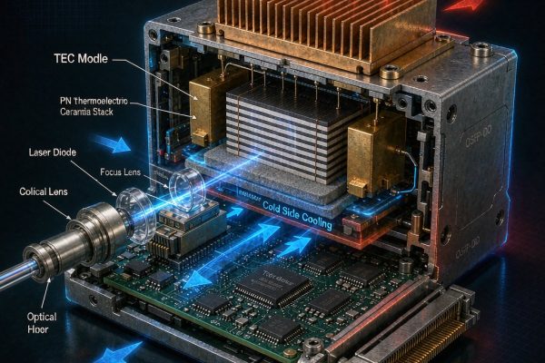 Thermoelectric Cooler Integration for Optical Transceiver Thermal Management