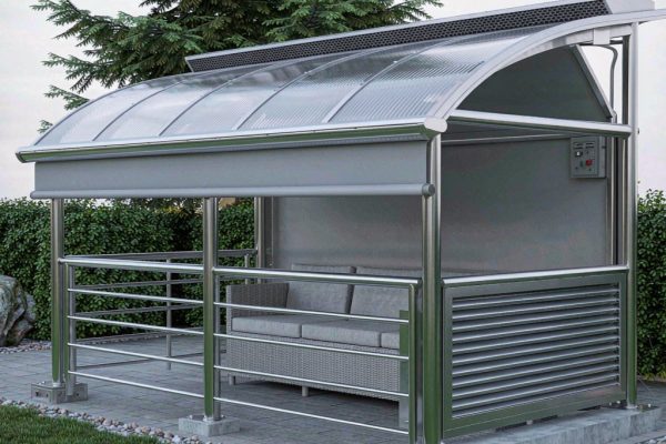 Outdoor Smoking Lounge Design: Weatherproof Roofing, Drainage, and Ventilation
