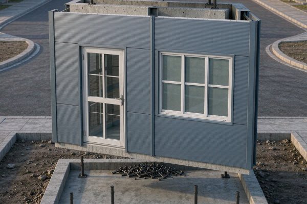 Modular Guard Booth Construction: Panel Design, Doors, Windows, and Foundation Anchoring