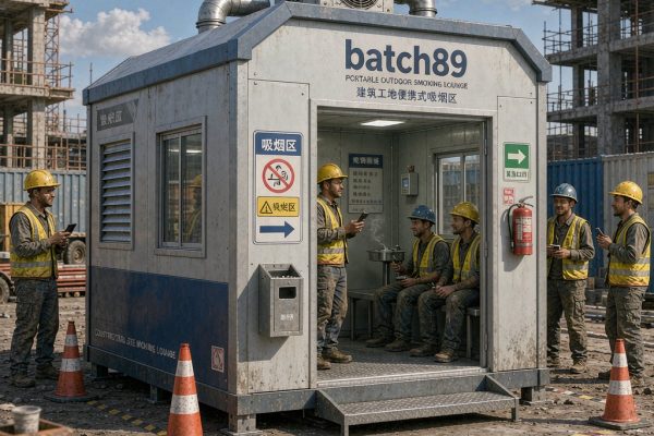 Portable Outdoor Smoking Lounge for Construction Sites and Events: Mobility, Weather, and Compliance